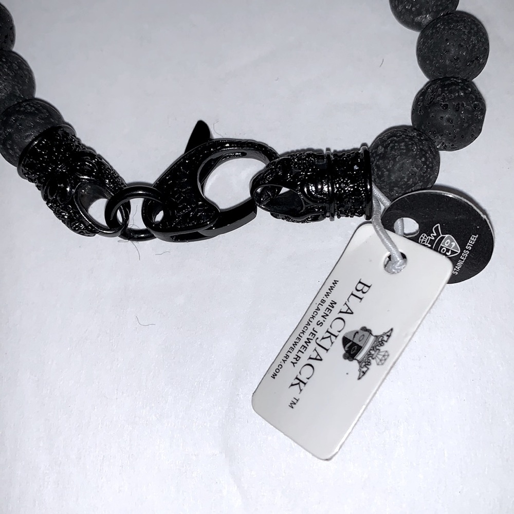 BLACKJACK Mens Bracelet - BJS16BLV - NWT - Picture 3 of 4